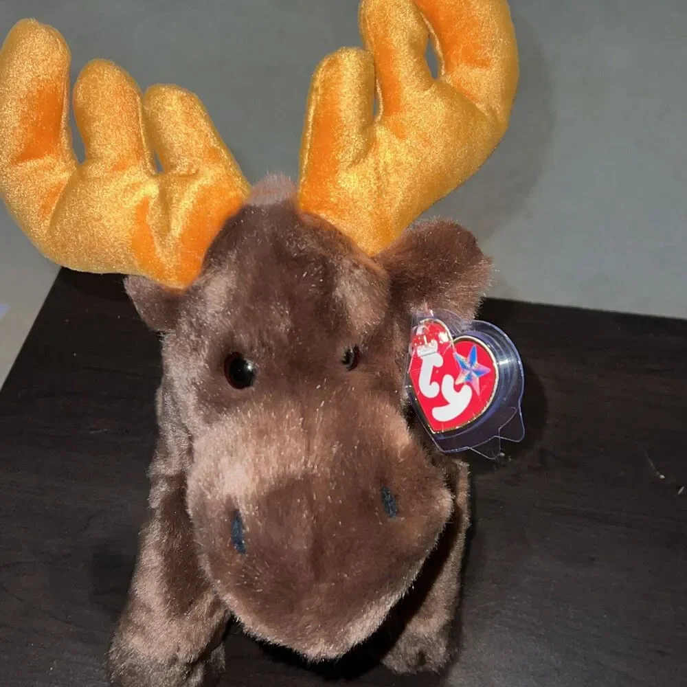 TY Beanie Buddy CHOCOLATE The Moose 9349 Stuffed Plush Ty!  New